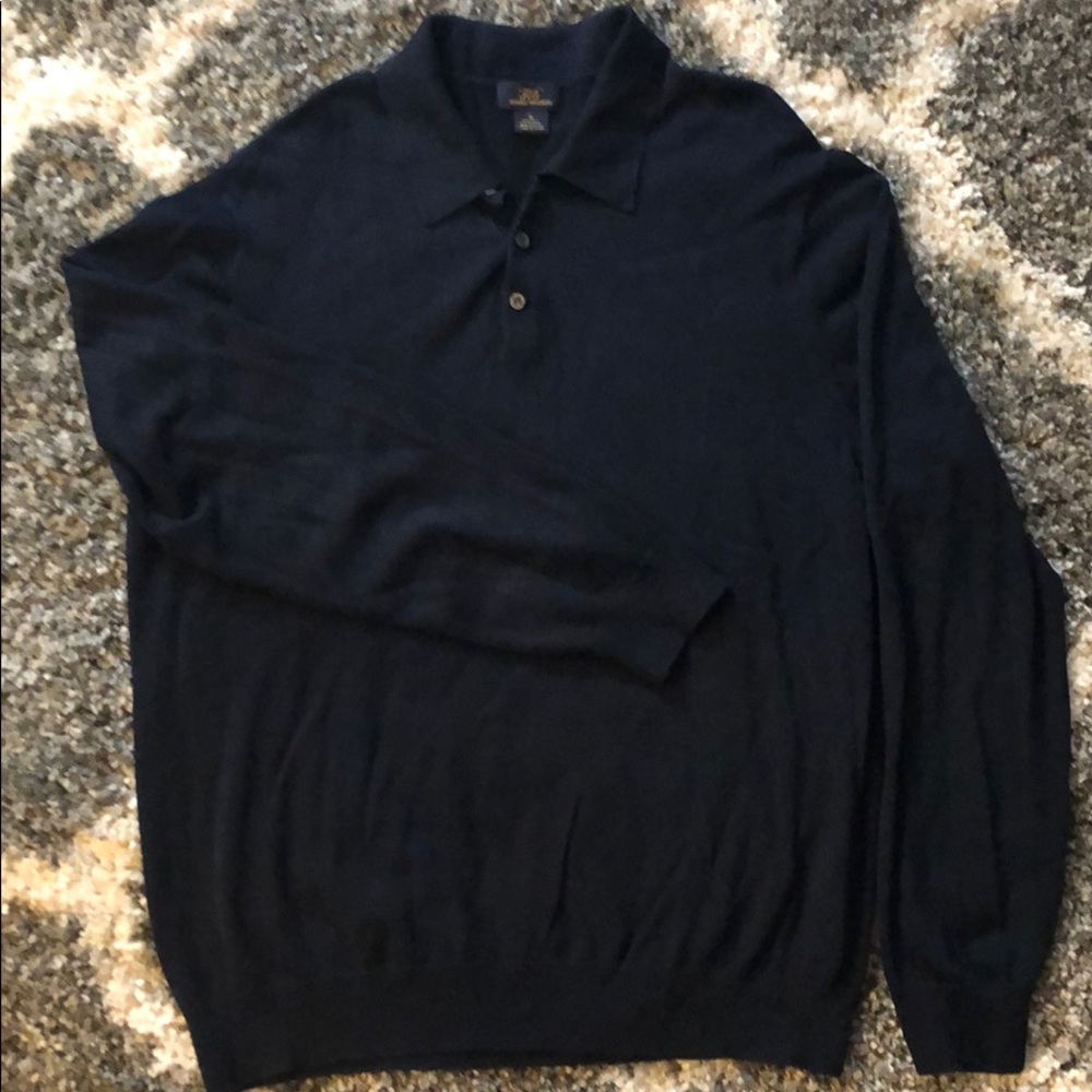 Brooks Brothers long sleeve polo sweater
